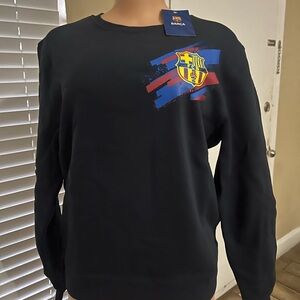 Barca Black Graphic Crewneck Sweater